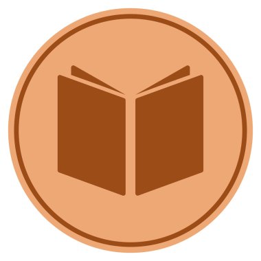 Açık kitap Bronz sikke