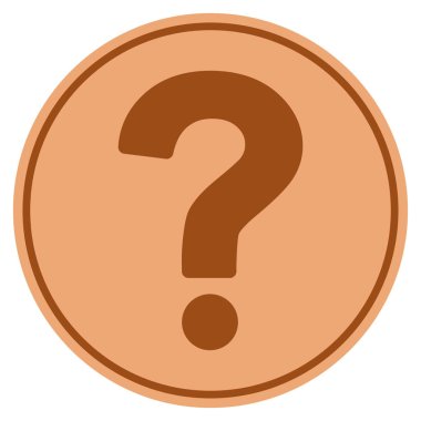 Question Bronze Coin
