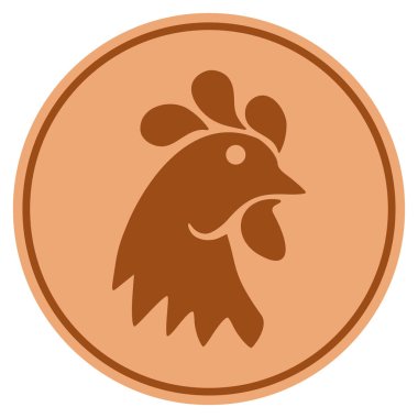 Horoz kafası Bronz sikke