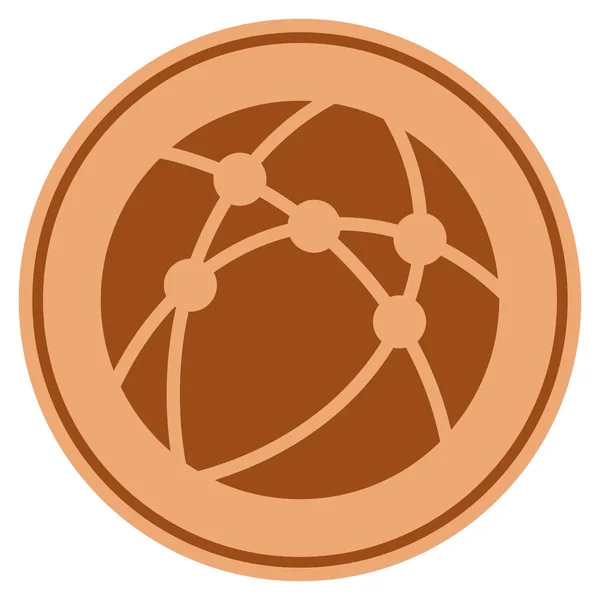 Navigateur Bronze Coin — Image vectorielle