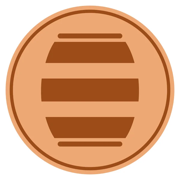 Honey Barrel Coin — стоковый вектор