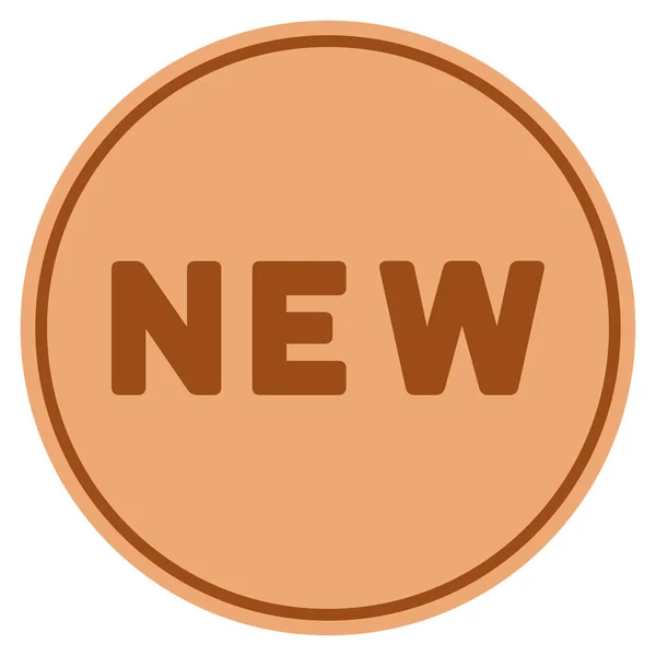Новая бронзовая монета — стоковый вектор