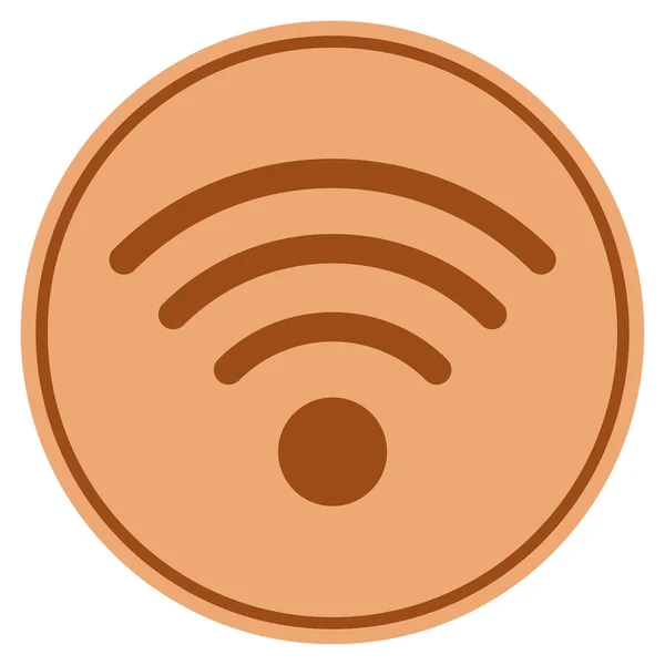 Источник Wi-Fi: монетка — стоковый вектор