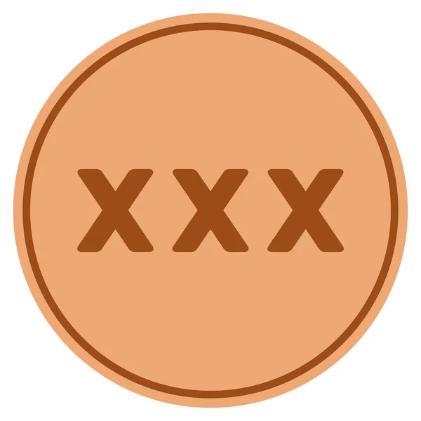 XXX Bronze Coin — Stock Vector
