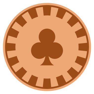 Kulüp takım elbise bakır Casino çip