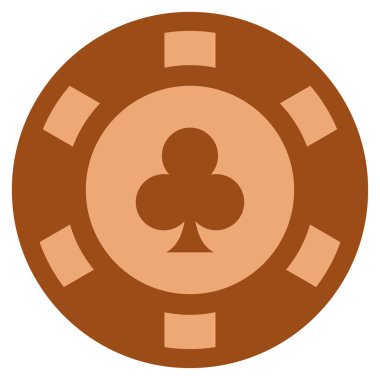 Kulüp takım elbise bakır Casino çip