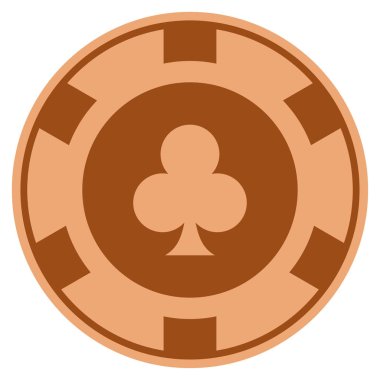 Kulüp takım elbise bakır Casino çip