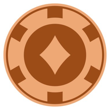 Elmas takım elbise bakır Casino çip