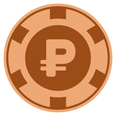 Rublesi bakır Casino çip
