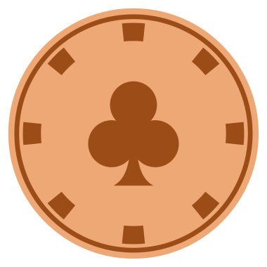 Kulüp takım elbise bakır Casino çip