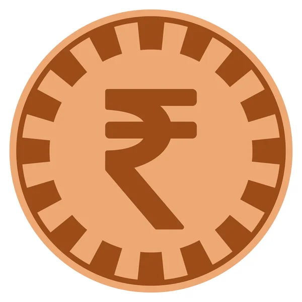 インドのインドルピー銅カジノ チップ — ストックベクタ