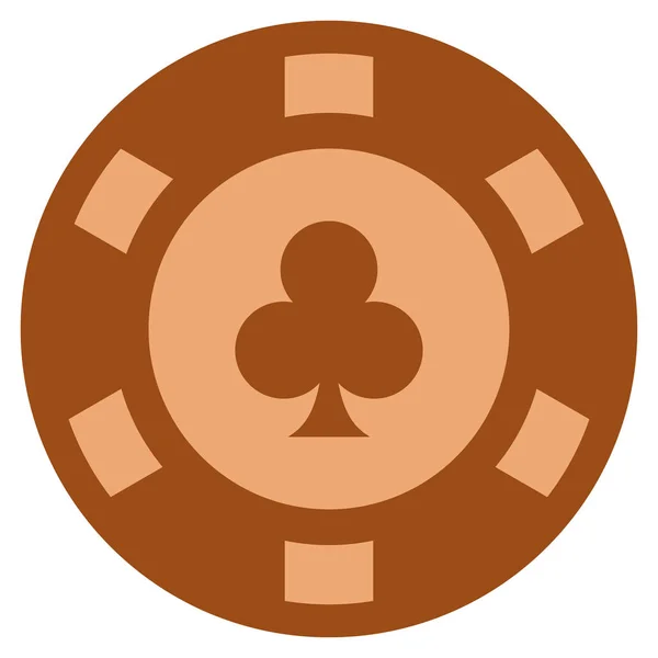 Clubs costume Copper Casino Chip — Image vectorielle