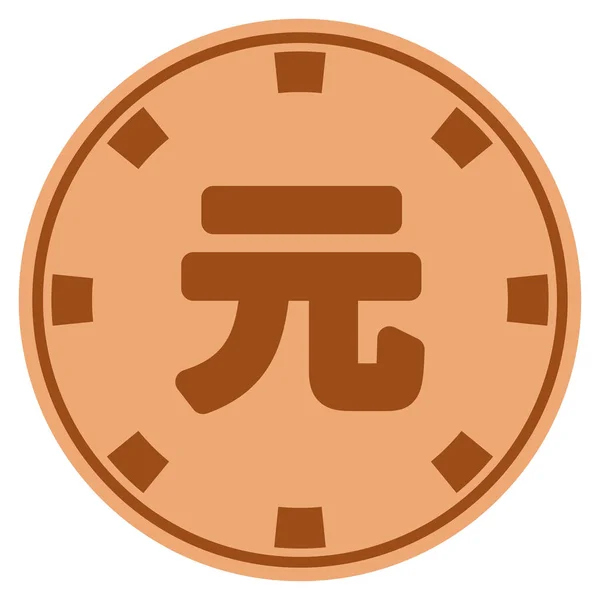 Yuan Renminbi cuivre Casino Chip — Image vectorielle