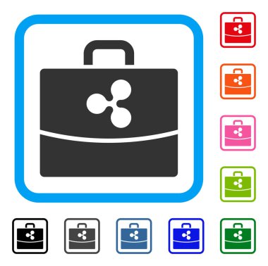 Dalgalanma muhasebe durum simgesi çerçeveli