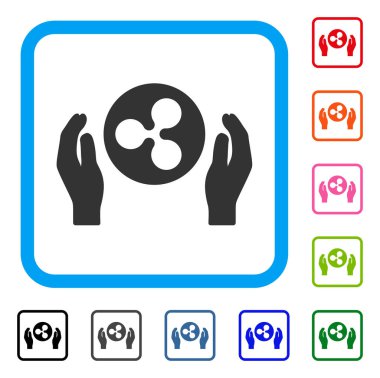 Dalgalanma eller simgesini çerçeveli