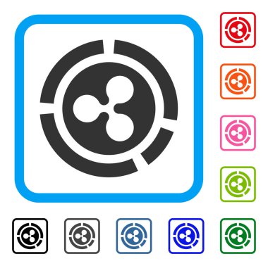 Dalgalanma diyagram simgesi çerçeveli