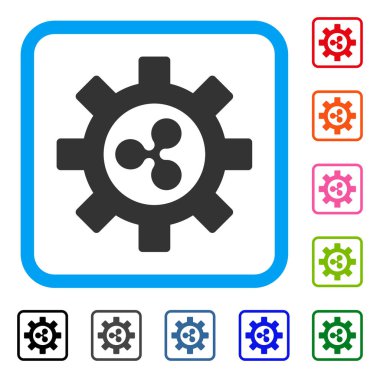 Dalgalanma geliştirme dişli simgesini çerçeveli