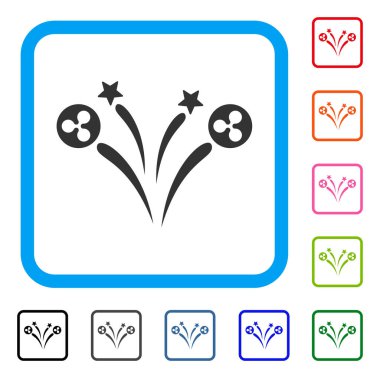 Dalgalanma Fireworks simgesini çerçeveli