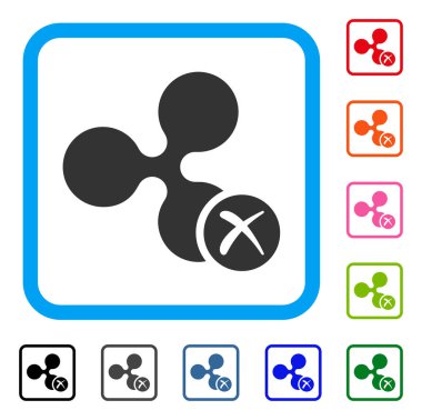 Dalgalanma Reddet simgesi çerçeveli