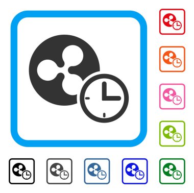 Dalgalanma kredi simgesi çerçeveli