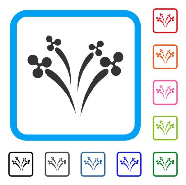 Dalgalanma Fireworks simgesini çerçeveli