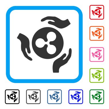 Dalgalanma eller simgesini çerçeveli