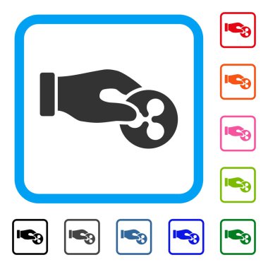 El ödeme dalgalanma simgesi çerçeveli