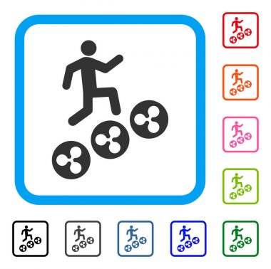 Dostum tırmanış dalgalanma sikke simge çerçeveli