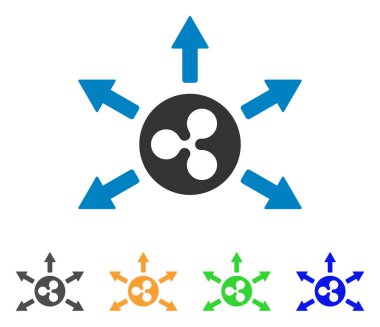 Fişleri Paraya Çevirme okları vektör simge dalgalanma