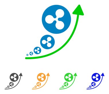 Enflasyon trendi vektör simge dalgalanma
