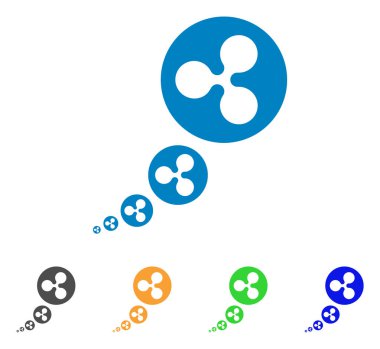 Enflasyon vektör simge dalgalanma