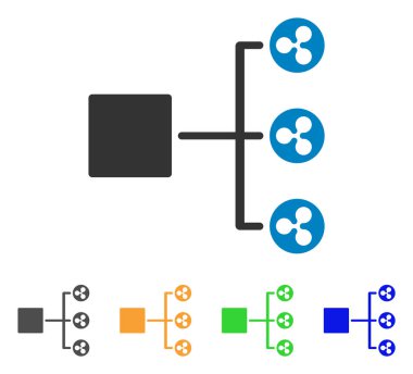 Yapısı diyagramı vektör simge dalgalanma