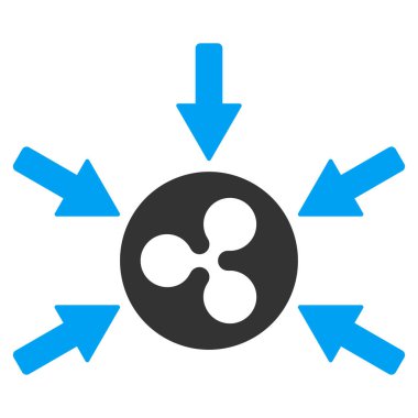 Gelir oklar düz simgesi dalgalanma