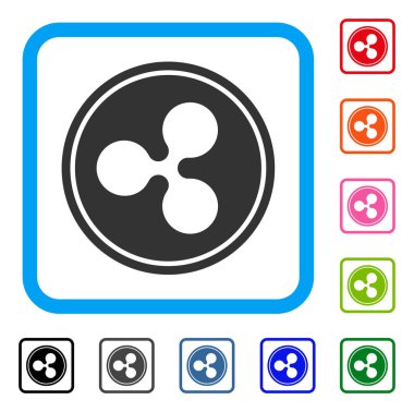 Dalgalanma sikke simge çerçeveli