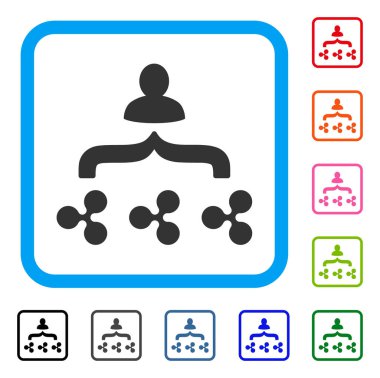 Dalgalanma toplayıcı simgesi çerçeveli