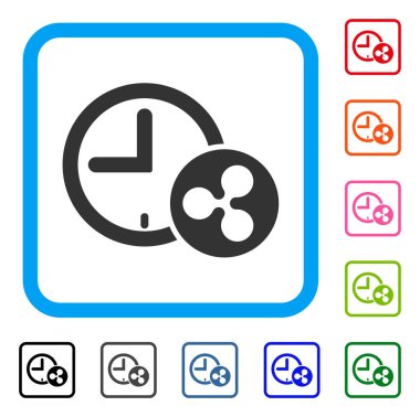 Dalgalanma kredi saat simgesi çerçeveli