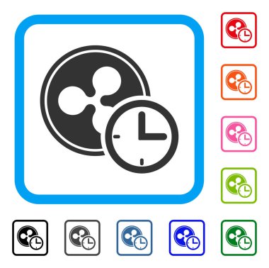 Dalgalanma kredi simgesi çerçeveli