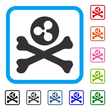 Dalgalanma ölüm simgesi çerçeveli