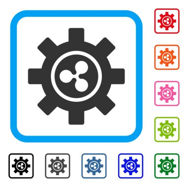 Dalgalanma geliştirme dişli simgesini çerçeveli