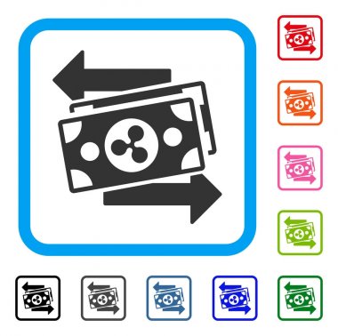 Dalgalanma Exchange faturaları simgesi çerçeveli