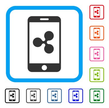 Dalgalanma Smartphone simgesi çerçeveli