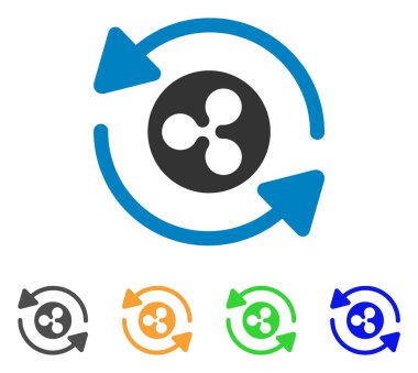 Dalgalanma vektör simge Yenile