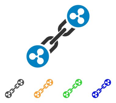 Blockchain vektör simge dalgalanma