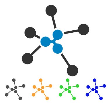 Bağlantılar vektör simge dalgalanma