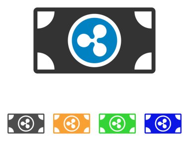 Banknot vektör simge dalgalanma