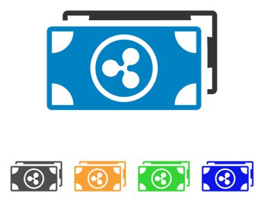 Banknot vektör simge dalgalanma