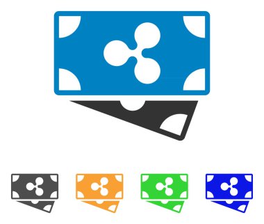 Banknot vektör simge dalgalanma