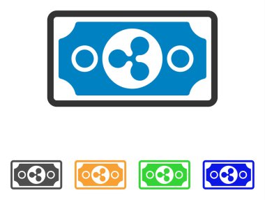 Banknot vektör simge dalgalanma