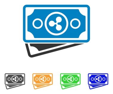 Banknot vektör simge dalgalanma