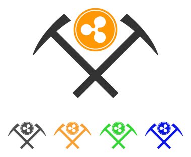 Madeni para incelemesi çekiç vektör simge dalgalanma